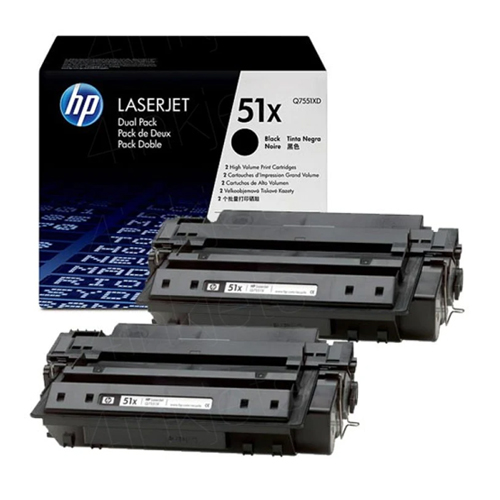 Toner-HP-51X-Q7551XD-Noir-Multipack